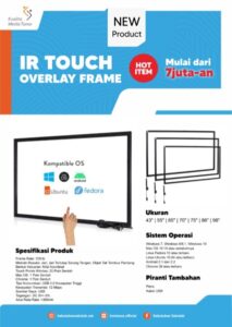 IR Touch Overlay Frame Berbagai Ukuran